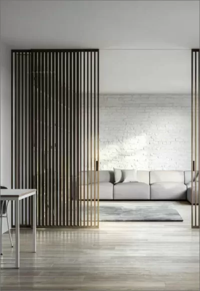 Hoàn thiện cửa kính Slim vuông góc cho chung cư Quận 7 